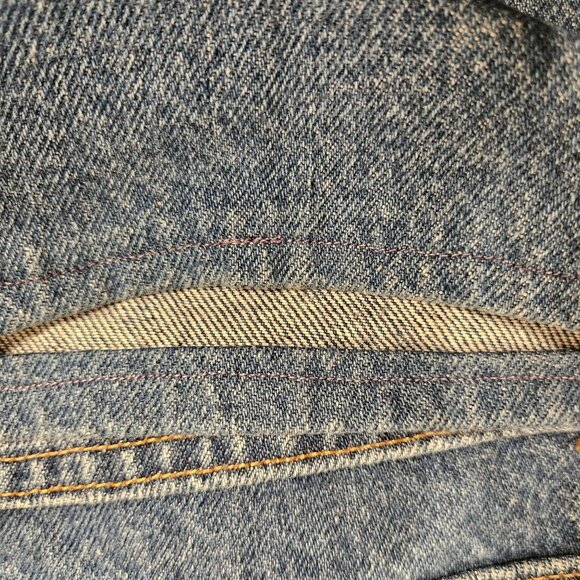 L.L.Bean Jeans Womens 18 Petite Elastic Side Waist Logo Mom Jeans 100% Cotton - Picture 9 of 11